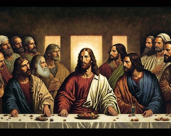 Poster, Many Sizes Available; Jesus and the Disciples at the Last Supper