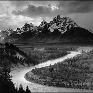 Poster, Many Sizes Available; Grand Teton National Park Ansel Adams The Tetons And The Snake River (1942) Grand Teton National Park, Wyoming