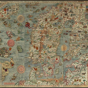 Poster, Many Sizes Available; Carta Marina, Scandinavia Map, C1539