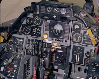 Affiche, De nombreuses tailles disponibles; Cockpit de F-14 Tomcat