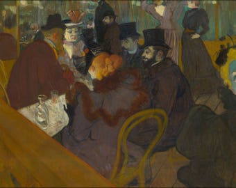 Affiche, beaucoup de tailles disponibles ; Henri De Toulouse Lautrec au Moulin Rouge