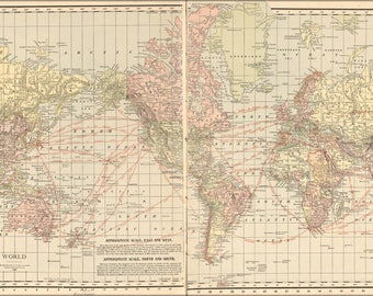 Poster, Many Sizes Available; Map Of The World 1913