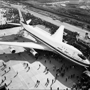 Pôster, muitos tamanhos disponíveis; Boeing 747, sendo exibido ao público pela primeira vez em 1968