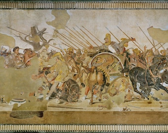 Poster, Many Sizes Available; Alexander Battle Of Issus Mosaic