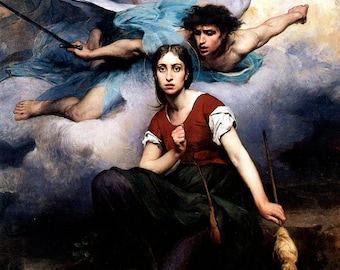 Poster, Many Sizes Available; Joan of Arc, Jeanne d'Arc ecoutant les voix by Eugene Thirion 1876