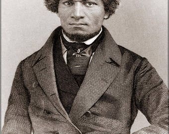 Póster, muchos tamaños disponibles; Retrato de Frederick Douglass como un hombre más joven 1855
