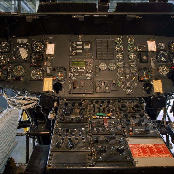 Poster, Many Sizes Available; Sikorsky Ch-53 Sea Stallion Cockpit Helicopter