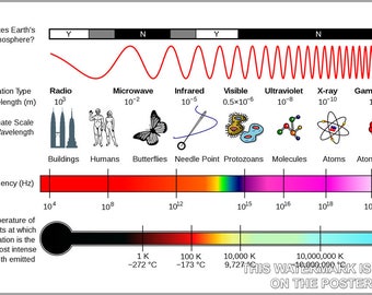 Poster, Many Sizes Available; Electromagnetic Spectrum