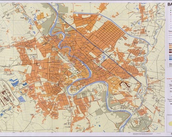 poster many sizes available map of baghdad iraq 2006