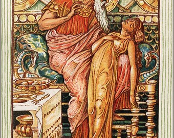 Poster, Many Sizes Available; King Midas Myth, By Walter Crane C1893 Greek Mythology