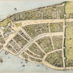 Poster, viele Größen erhältlich; New Amsterdam C1660Original Stadtplan Von Neu-Amsterdam Genannt Castello Plan Von 1660
