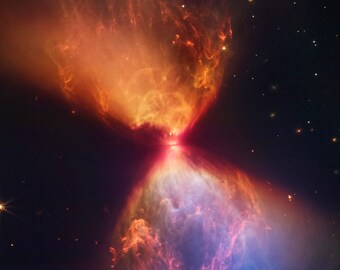 Poster, Many Sizes Available; James Webb Space Telescope, dust forming around protostar in nebula L1527