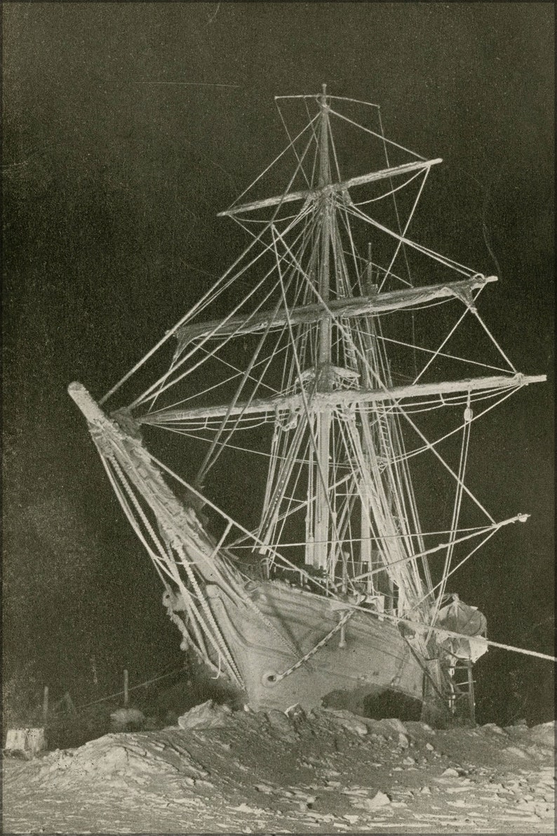 Poster Many Sizes Available Sailing ship Endurance trapped