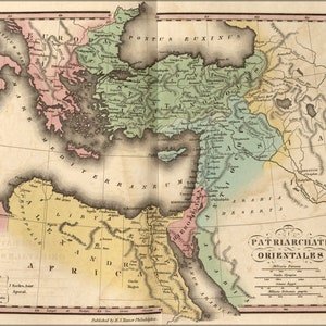 Poster, viele Größen erhältlich; Karte von antiken griechenland truthisrael israel egypt 1826