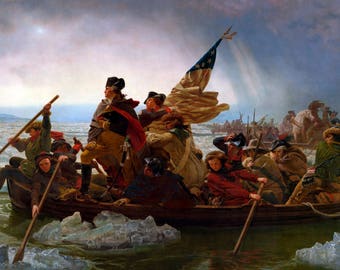 Poster, Many Sizes Available; George Washington Crossing The Delaware