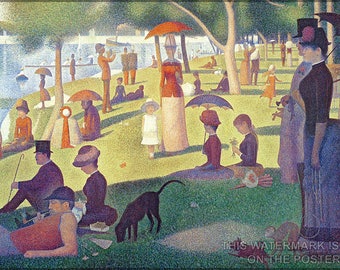 Poster, Many Sizes Available; Sunday Afternoon On The Island Of La Grande Jatte Painted By Georges-Pierre Seurat In 1884 – 1886