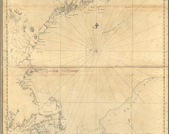Poster, Many Sizes Available; Coast Map Of New England Massachusetts Maine 1776