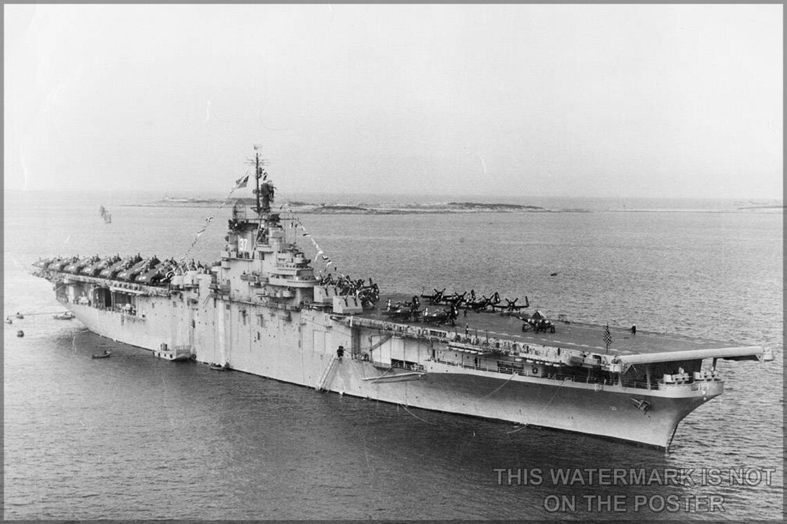 Poster, Many Sizes Available Uss Princeton cv37 Etsy