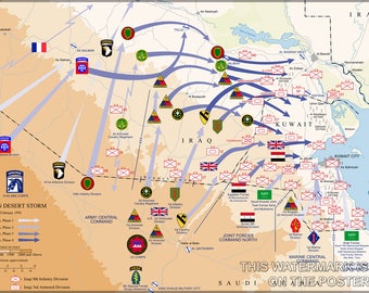 Poster, Many Sizes Available; Operation Desert Storm