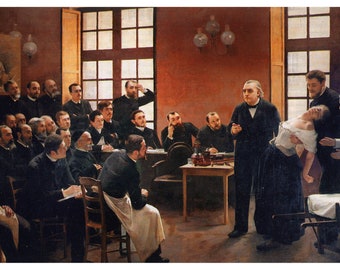Poster, Many Sizes Available; A Clinical Lesson at the Salpetriere (1887) depicting a Jean-Martin Charcot demonstration by Andre Brouillet