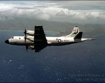 Cartel, muchos tamaños disponibles; P-3 Orion Aircraft Of Patrol Squadron 6 (Vp-6) The World Famous Blue Sharks P2