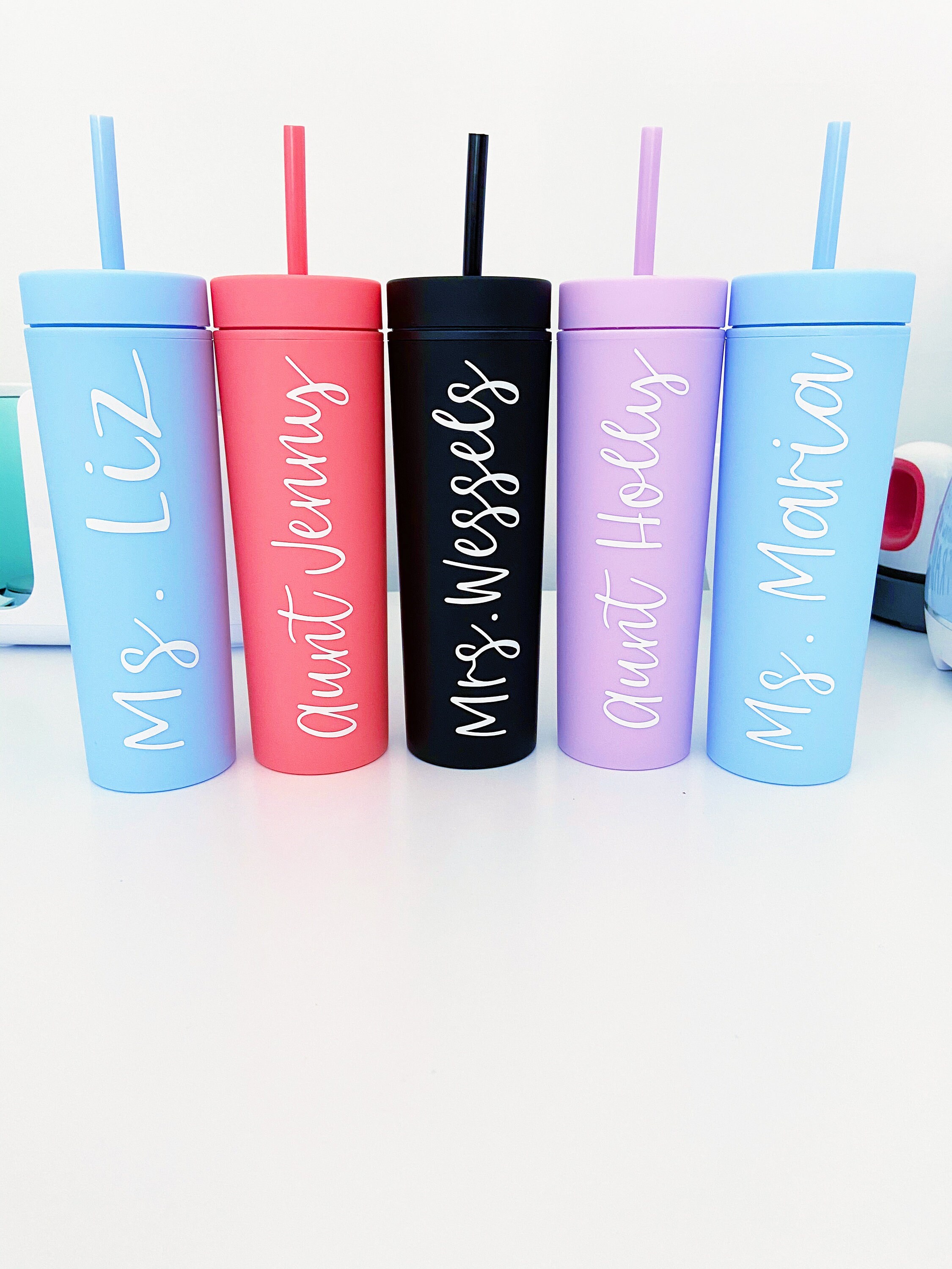Custom Skinny Matte Tumblers Etsy