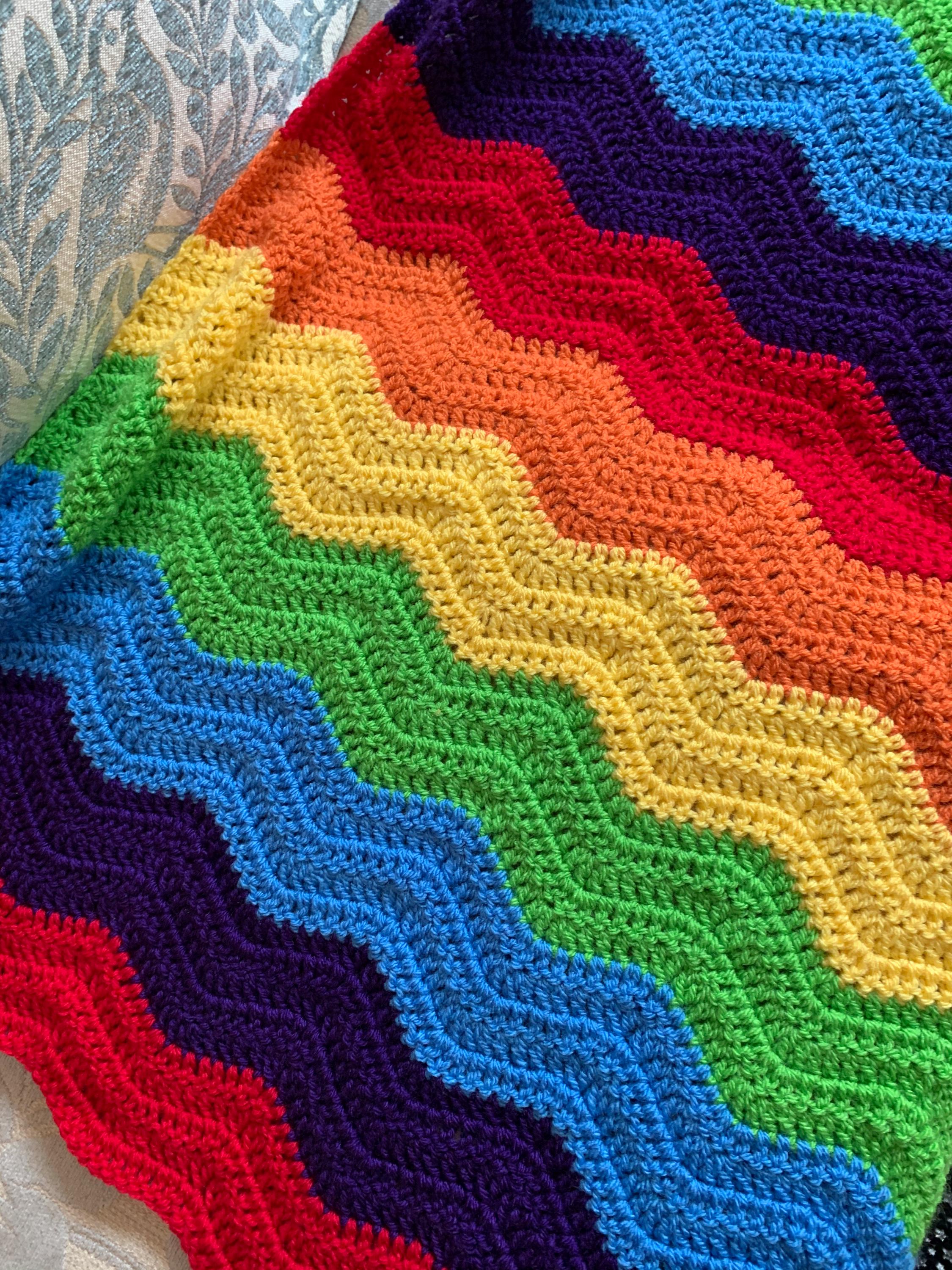 Homemissing Coperta pelosa arcobaleno per bambini, 76 x 101 cm, decorazione arcobaleno, coperta pelosa in stile bohémien, decorazione retrò, in pile di flanella, per divano, ragazzi, ragazze, bambini