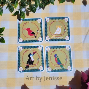 Tropical Bird Coasters