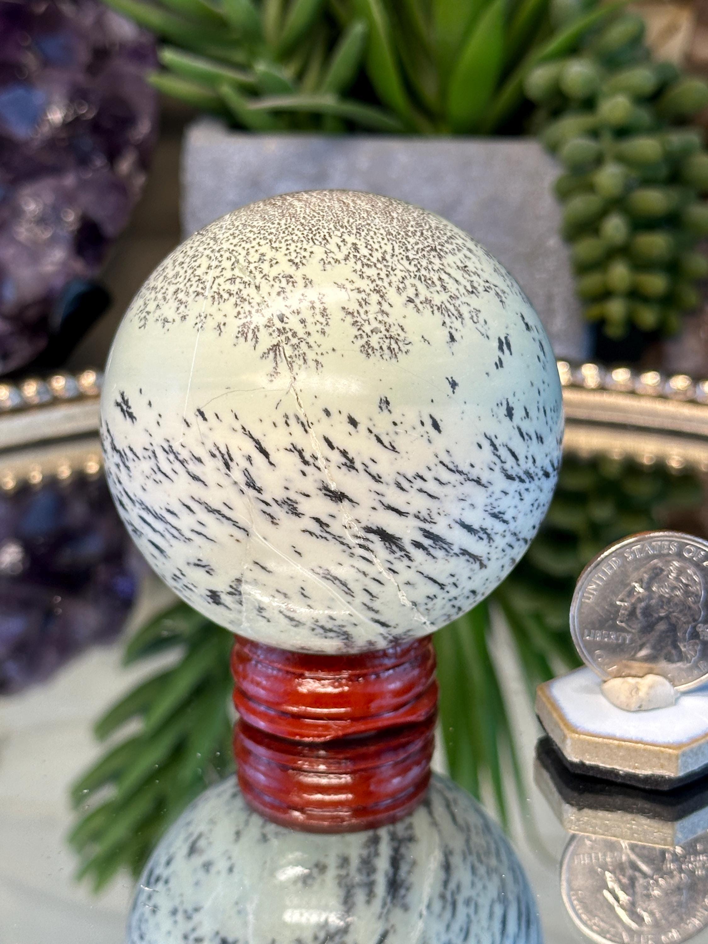 Large Green Opal Sphere - Etsy