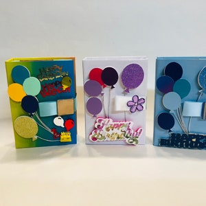 3D Birthday  Gift Card Holder, Gift Card Box, Gift Card , Gift Holder, Gift Box, Birthday Gift Card Holder,