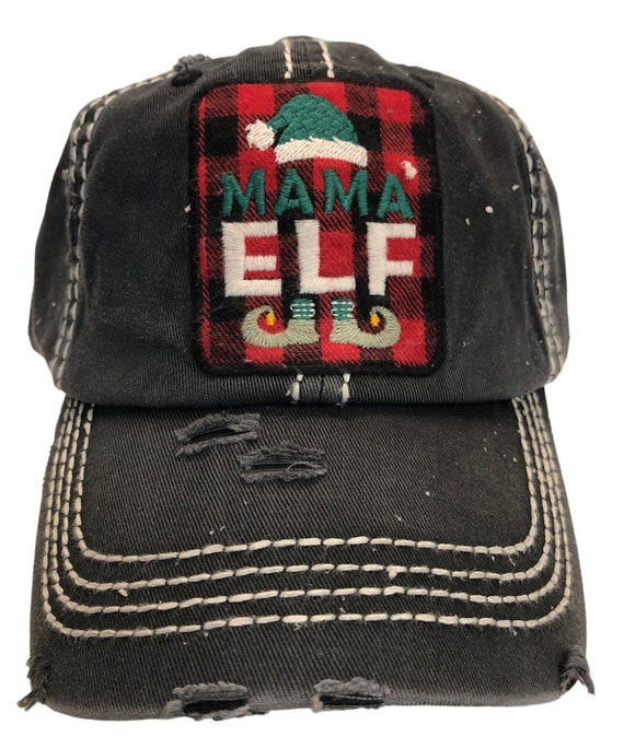 Mama Elf Plaid Hat Mama Elf Plaid Hat