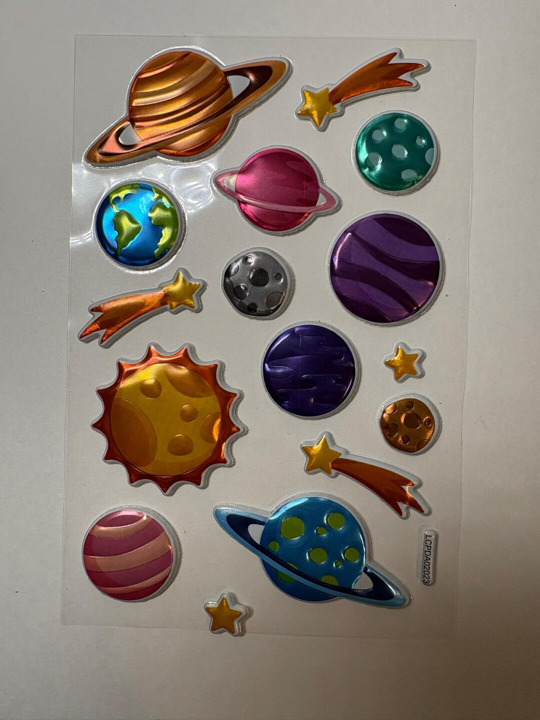 To Scale Sticker Planets Dimensional Planets Stickers Layered Stickers, Sticker, Crafting, - Etsy