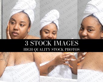 3 black and white beauty skin care  stock photos, bathroom stock photos, model stock photos