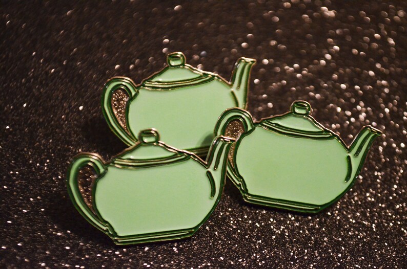 Pams teapot Pam Halpert The Office Jim and Pam green Etsy