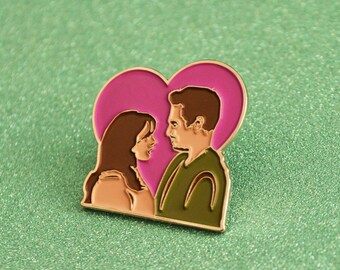 Nick and Jess enamel pin,New Girl,New Girl Tv Show, New Girl Pin, Jake johnson, Zooey deschanel, Enamel Pin, True Love Pin, Flair