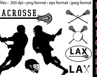Lacrosse clipart | Etsy