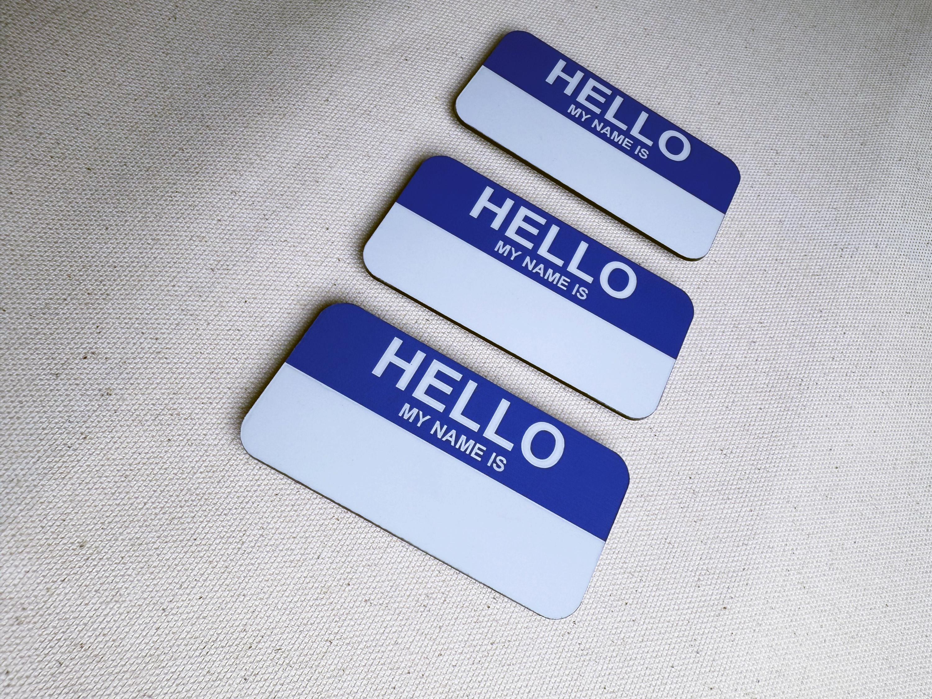 Reusable Id Tags Magnetic Name Tag – Reusable Event Badge, Writable Surface - Etsy