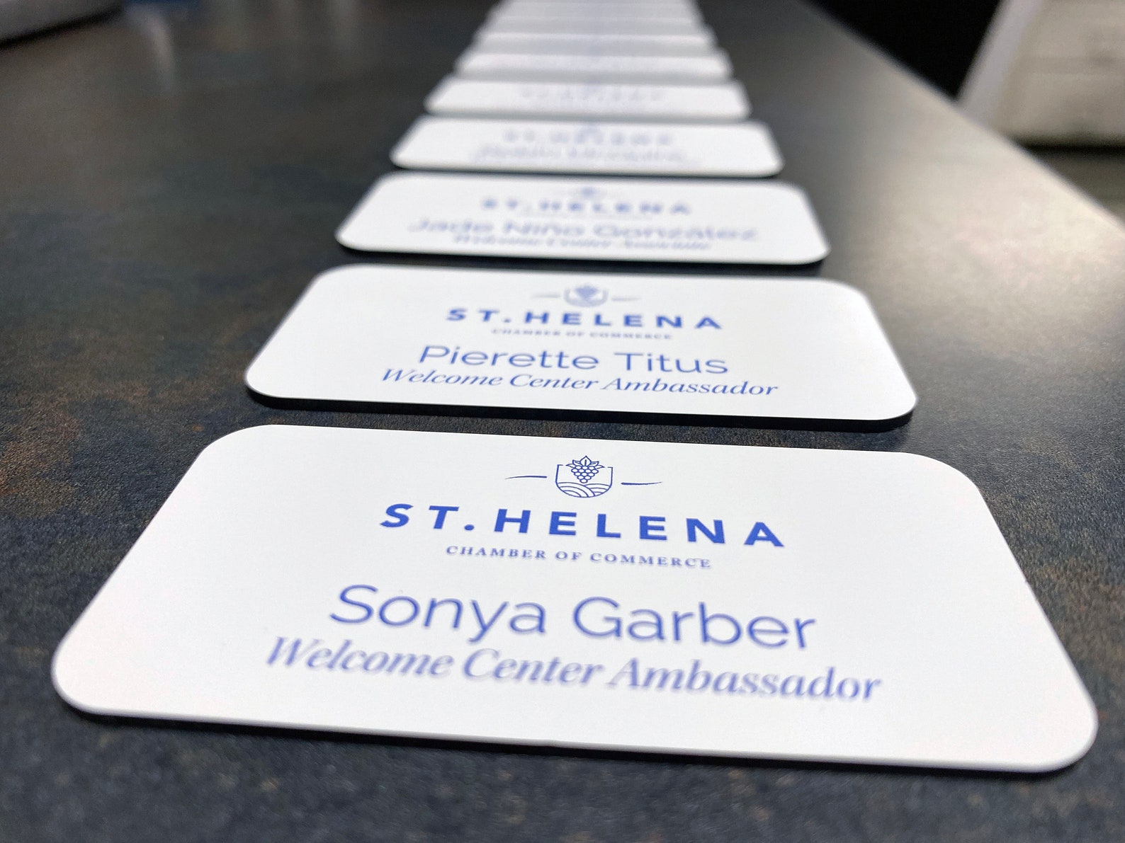 Personalized Name Tag With Pin-back – Custom UV Printed Badge for Work ...