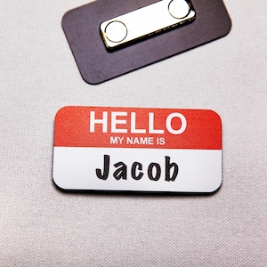 Hello My Name is Name Tag Badge for professional events, parties, or personal gatherings