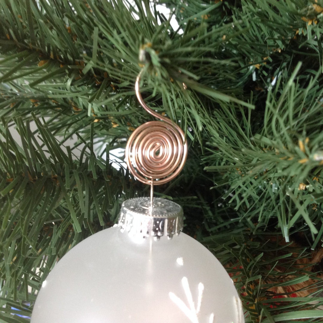 Rose Gold Christmas Ornament Hooks 1 Dozen Etsy