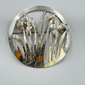 ラポーニア　ヴィンテージブローチ　USED古着　SILVER mizpah silver plated イギリス製アザミのヴィンテージブローチ