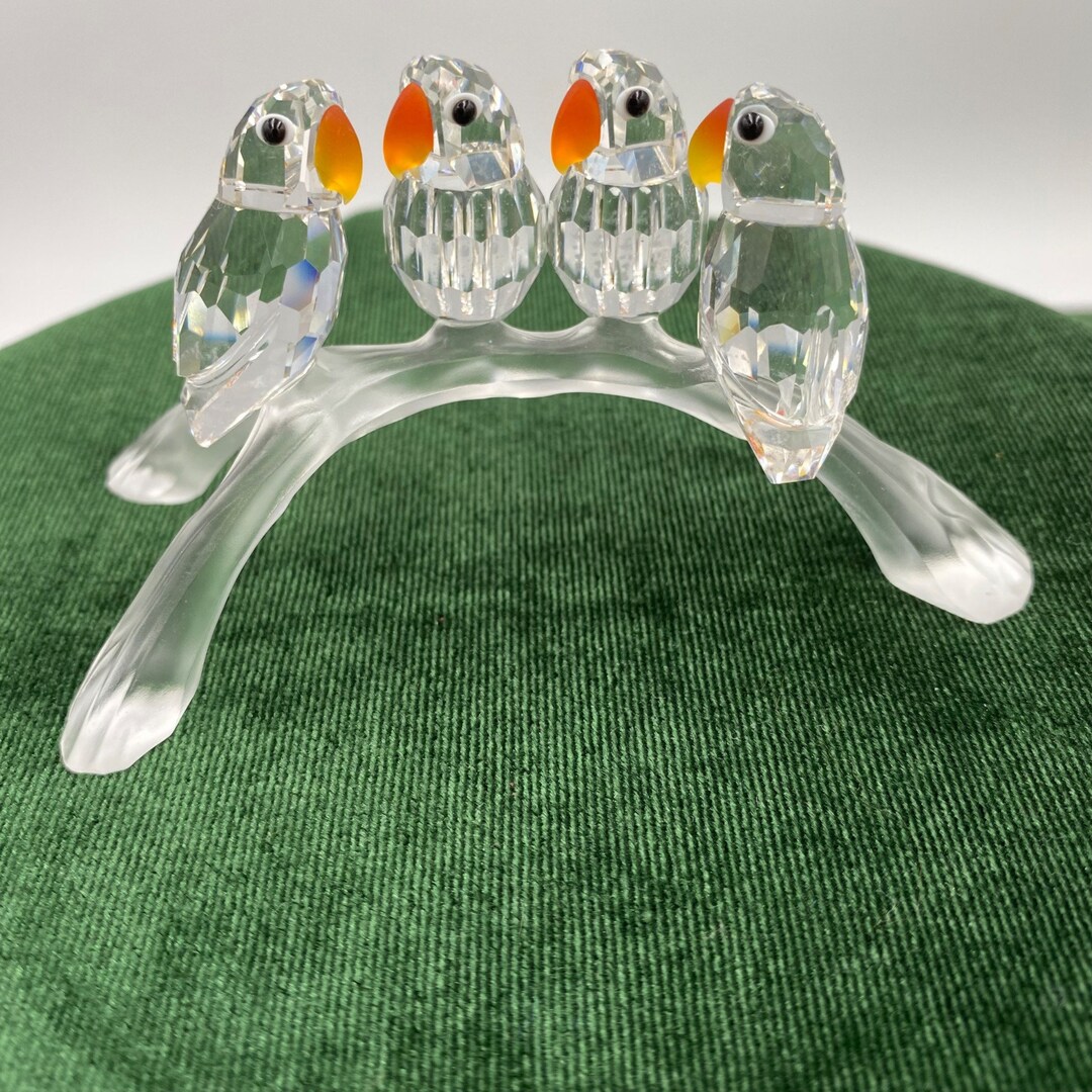 Swarovski Baby Lovebirds, With COA and Box Etsy