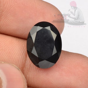 Natural Black onyx gemstone - 10x12mm Oval Cut Black Onyx Loose Gemstone - Faceted Black Onyx Jewelry making stones - 5 to 100 pieces lot