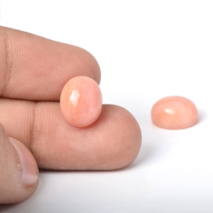 14 x 10 mm Oval Cabochon Pink Opal Loser Edelstein, kalibrierte Größe 16 x 12 mm Oval Cab Natürliche Pink Opal Edelsteine für Schmuck Großhandel Lot