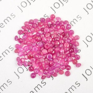 1.3mm Round Cut Ruby Red Pink color Loose Gemstone - Natural Brilliant Cut Ruby 1.3 mm Round Faceted cut AAA Quality- Loose Ruby Top Quality
