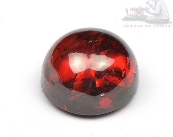 Natural Red Garnet 8mm Round Cabochon Red Color Loose Gemstone Lot-  8mm Round Red Garnet Loose Gemstone- 8mm round cab garnets for Jewelry