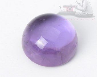 8mm Round Amethyst Gemstone - Natural Purple Amethyst AA Color Top Quality Round Cabochon  Untreated Loose Gemstones 1 Pieces