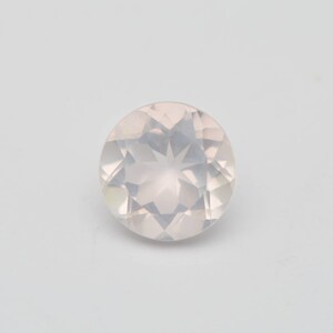 Natural Rose Quartz 10mm Round Faceted Loose Gemstone