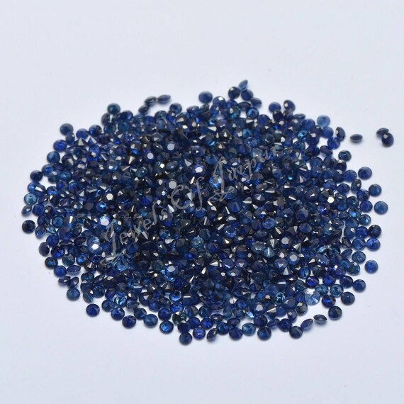 4x3mm-8x6mm Natural azul zafiro sueltos piedras de difusión AAA Oval Facetado