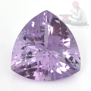 14mm Trillion Cut Amethyst loose Gemstone , February birthstone - 8.17 cts Natural Purple Amethyst gemstone - Jewelry Stone - 1 Piece